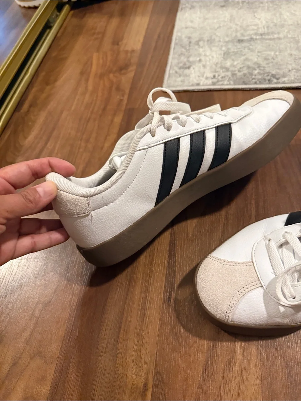 adidas White and Black Classic Low-Top Sneakers